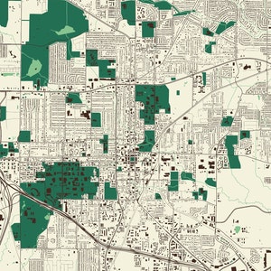 Denton Street Map Etsy denton-street-map-etsy
