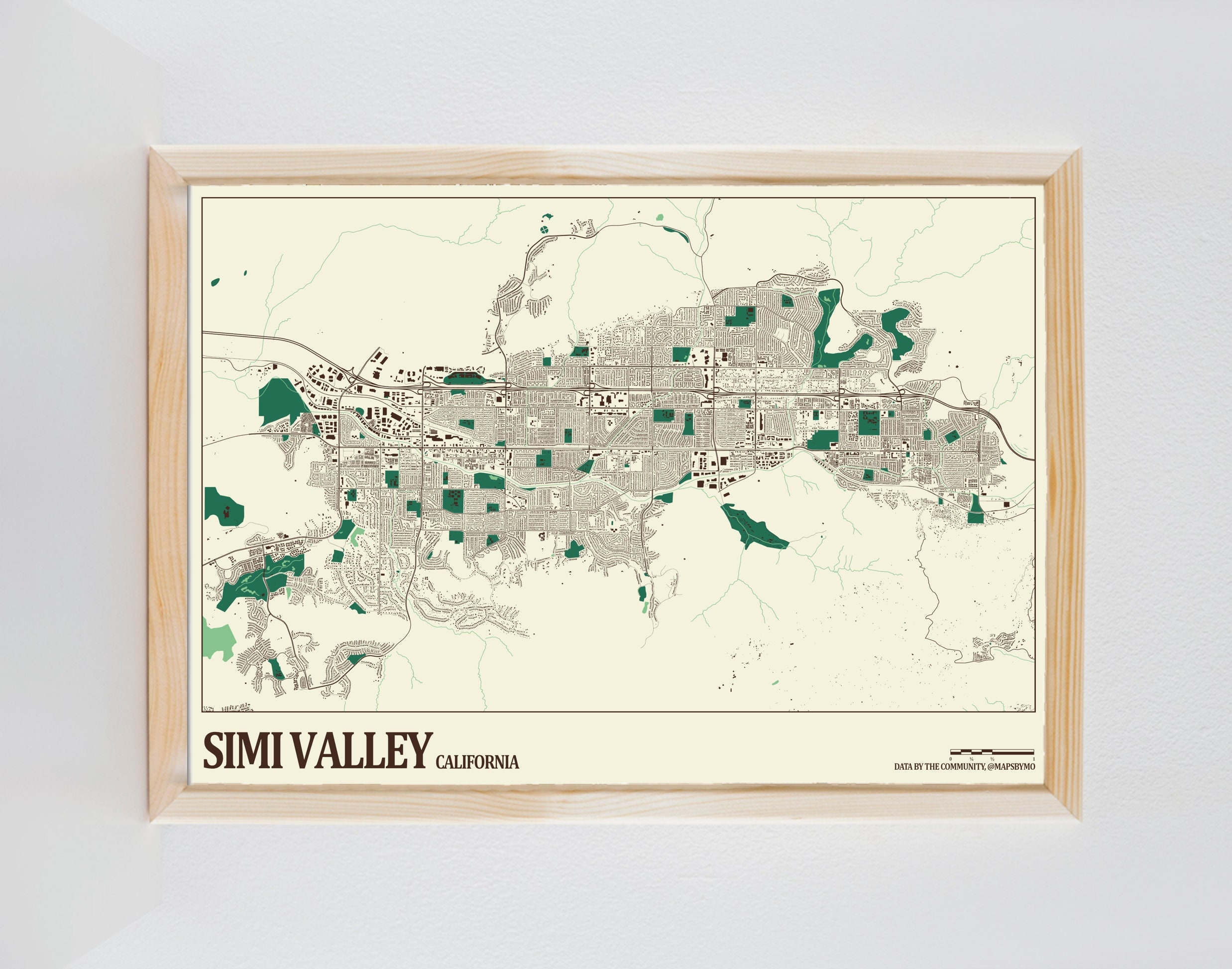 Simi Maps Simi Valley Street Map - Etsy