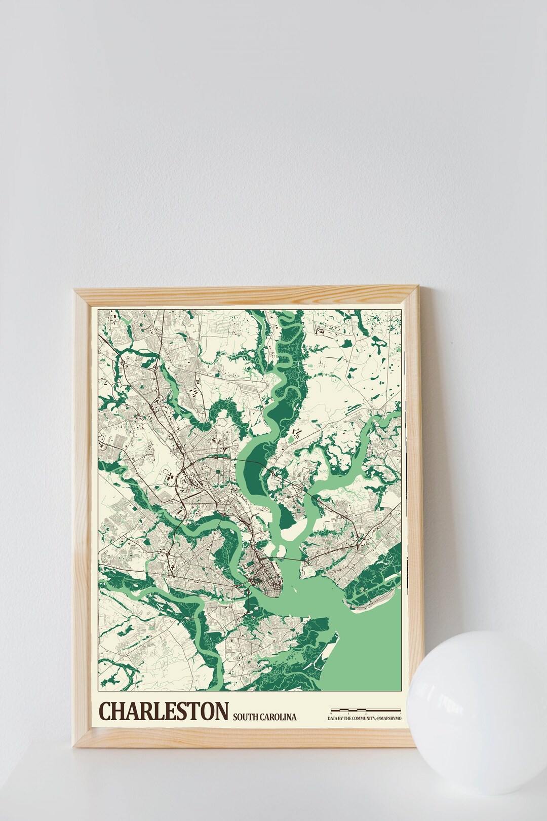 Charleston Street Map - Etsy
