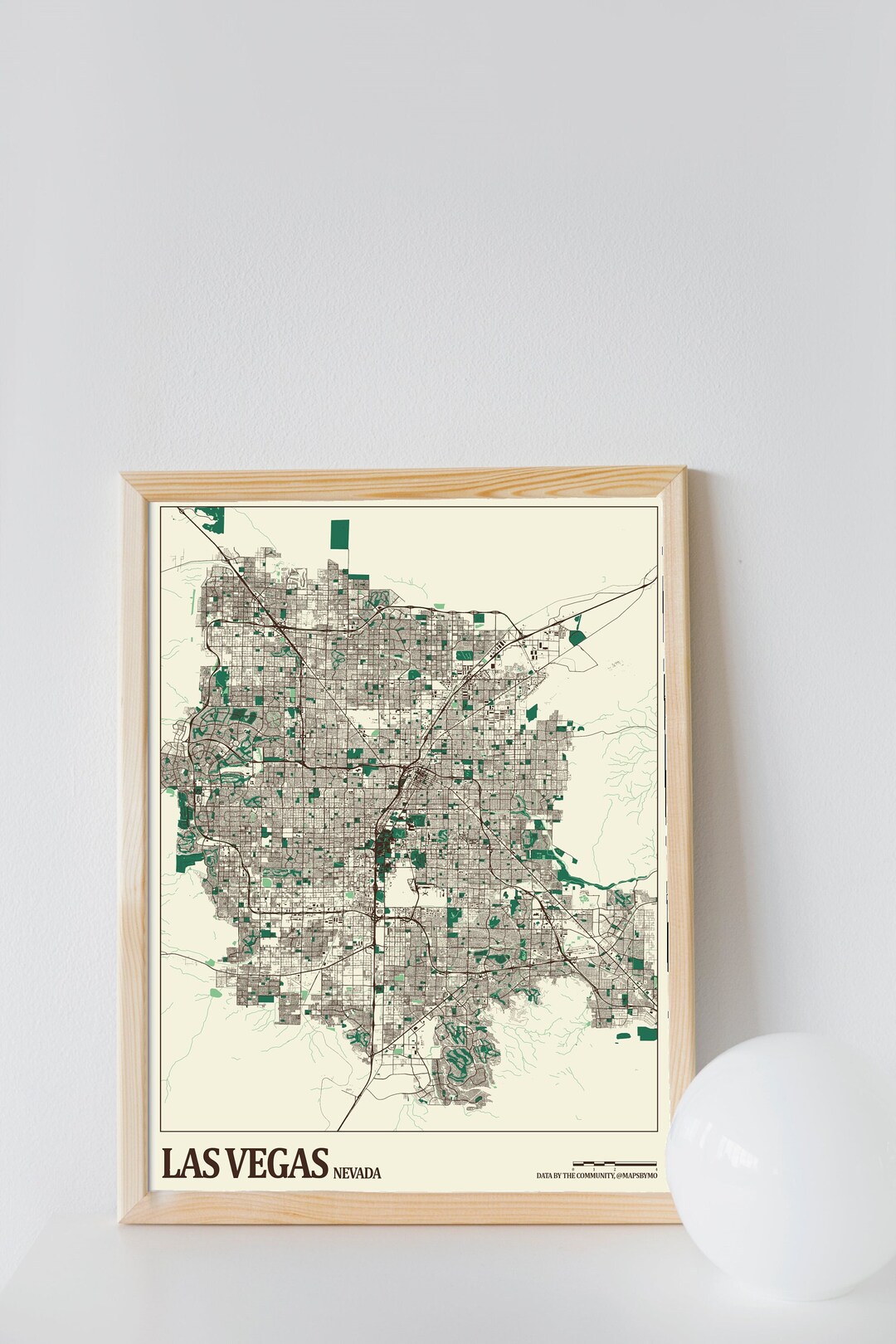 Las Vegas Street Map - Etsy