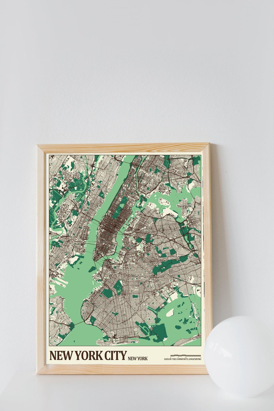 New York City Street Map - Etsy