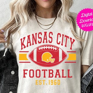 Kansas City Football SVG & PNG Instant Digital Download - Cut File for Cricut + Silhouette + Sublimation Print