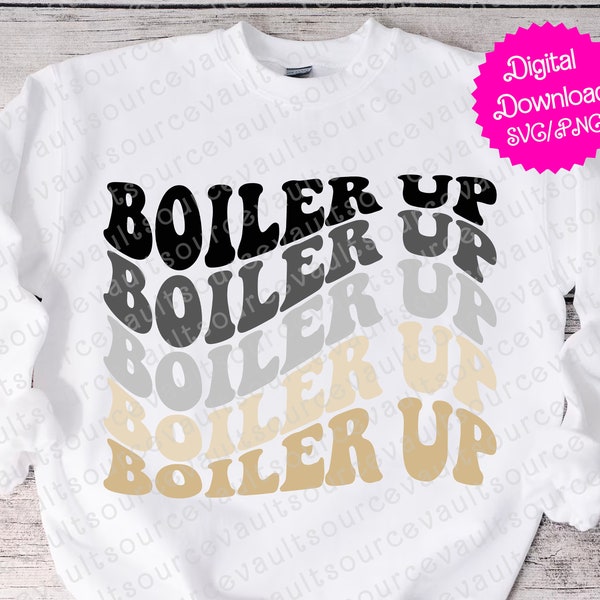 Boiler Up - SVG, PNG, & PDF - Cut File for Cricut + Silhouette + Sublimation Print