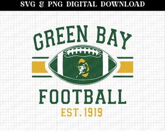 Green Bay Football SVG - Cricut & Silhouette Cut File (Digital Download)