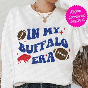 In My Buffalo Football Era SVG, PNG und PDF Sofortiger digitaler Download – Schnittdatei für Cricut + Silhouette + Sublimationsdruck