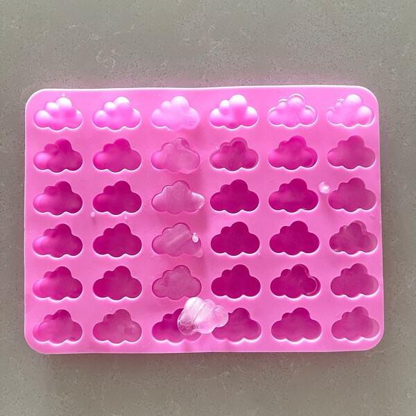 Party Clouds Silicone Ice Cube Tray - BPA Free Mold For Ice Cubes, Chocolate, Cookie Dough, Wax Melts, Hobbies, Bar- Gift for Mothers, Girls