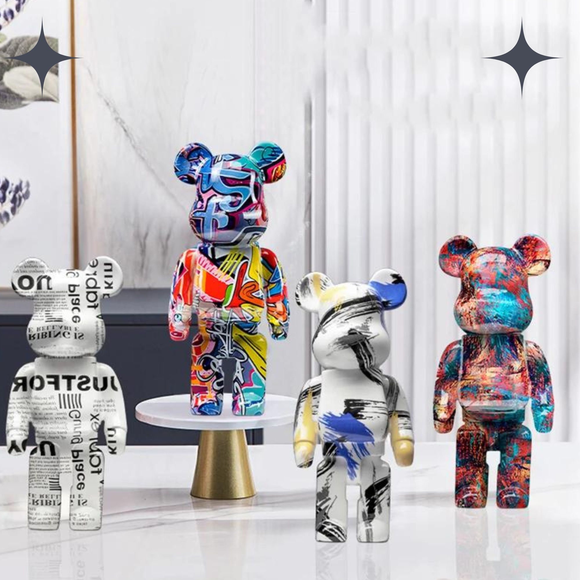 KAWS Style Be@rbrick Inspired Keychain In Multiple Colorways