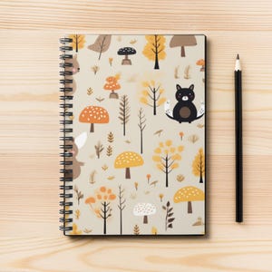 Woodland Animals Spiral Notebook: Nature-Inspired Lined Journal or Planner