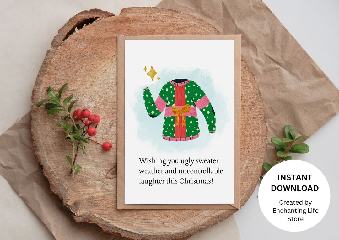 Sarcastic Christmas Card Printable