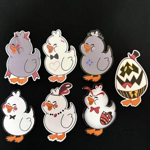 Hazbin Hotel Inspired Rubber Duck Stickers