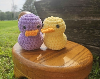 Crochet Rubber Duck, Customizable Plush Animal