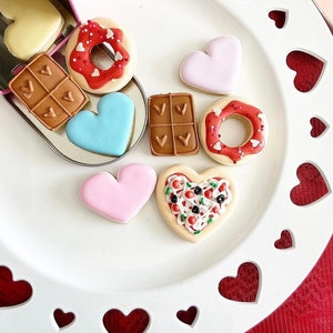 valentine mini cookies