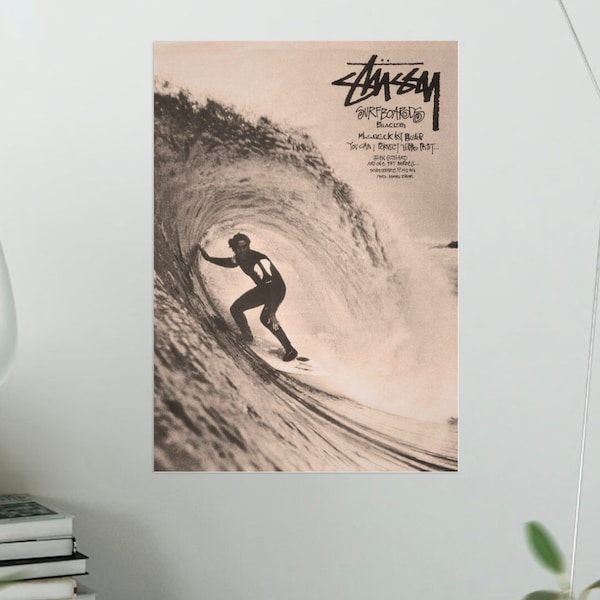 Stussy Surfing Poster