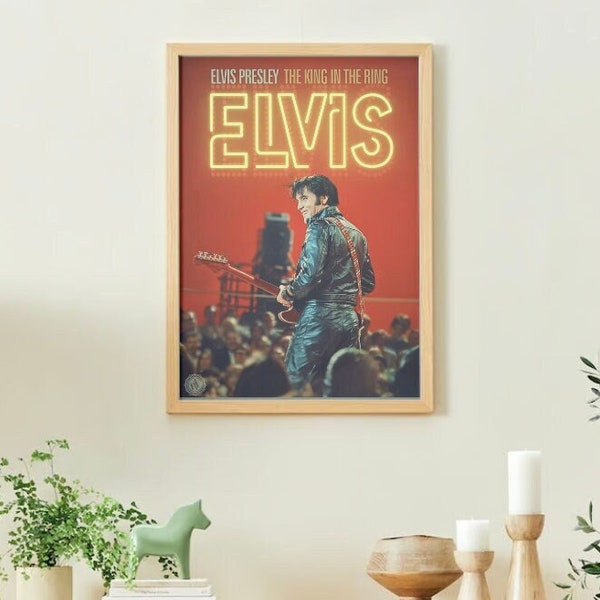 Elvis Presley King Of Rock Poster