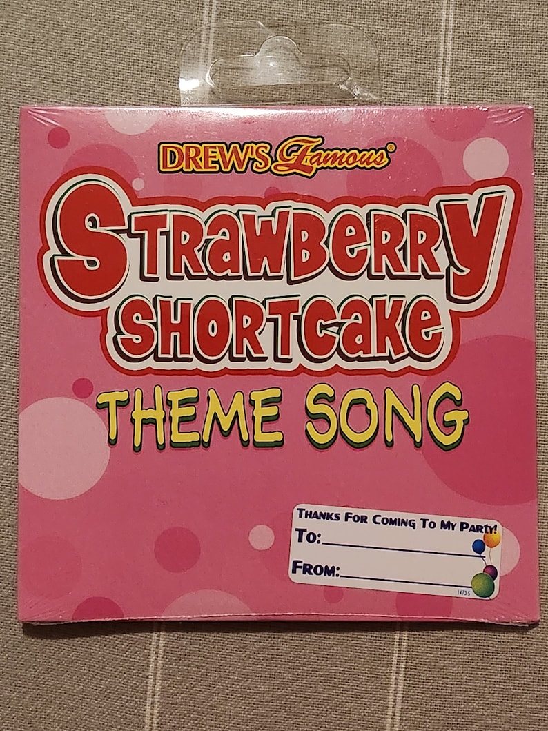 RARE/VINTAGE Strawberry Shortcake Theme Song Promo CD - Etsy