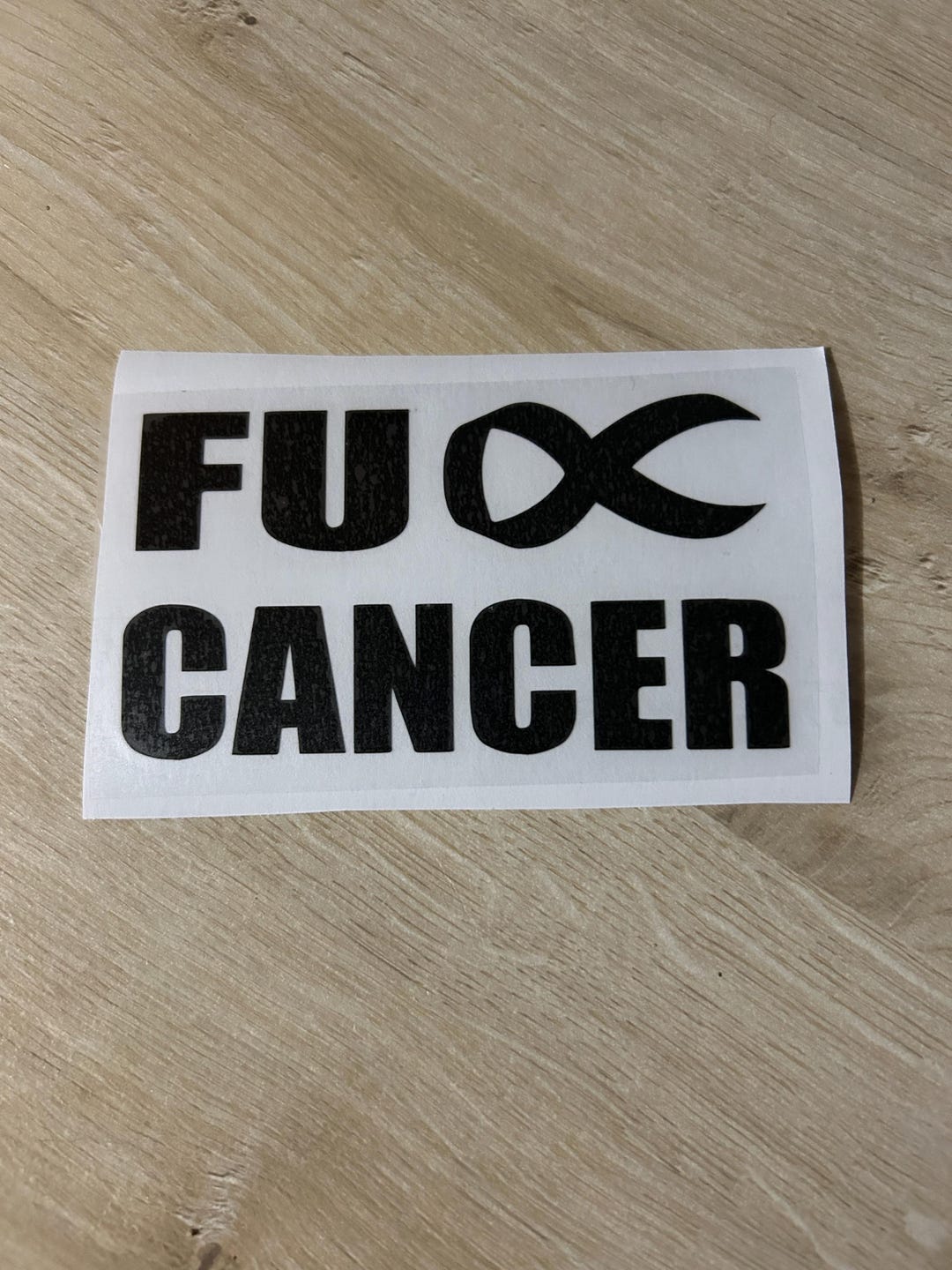 Fu Cancer Sign F U Cancer Vinyl Decal - Etsy