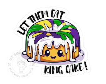 King Cake Vinyl Decal Sticker