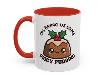 Taza Kawaii Figgy Pudding / Taza de café decorativa (11/15 oz)