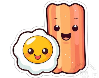 Egg and Bacon Vinyl Decal Sticker