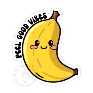 Peel Good Banana Sticker