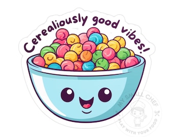 Cereal Bowl Vinyl Decal Sticker