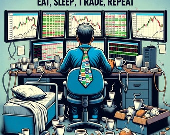 Tazza da caffè del commerciante del mercato azionario di Wall Street