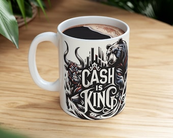 Tazza da caffè del commerciante del mercato azionario di Wall Street