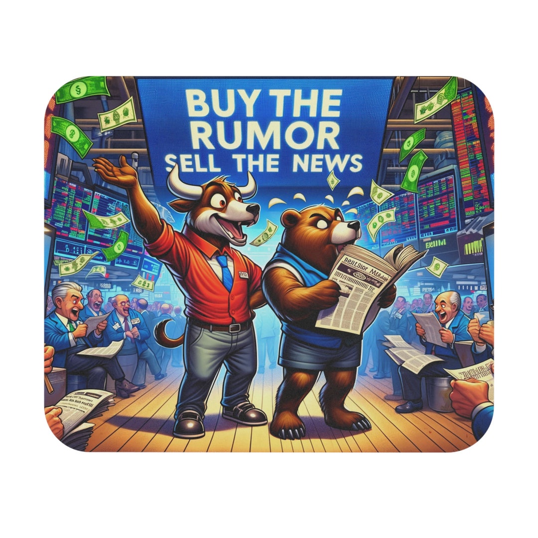 Buy the Rumor Sell the News Mouse Pad rectangle Etsy
