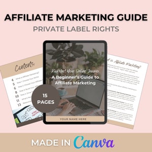 Kickstart Your Online Income: A Beginner’s Guide to Affiliate Marketing - PLR E-Book, Private Label Rights Guide