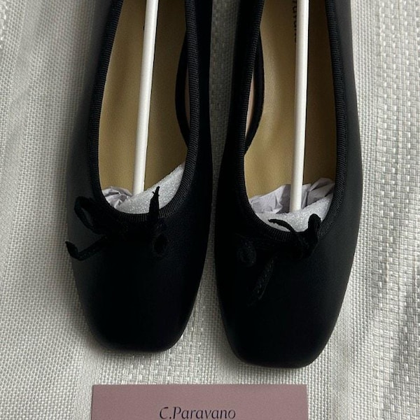 Ballerines plates avec nœud « Elena » C. Paravano