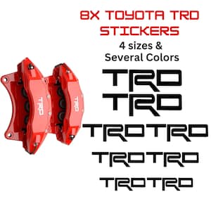 Toyota TRD Brake Caliper Decals: High-Temp Vinyl Stickers