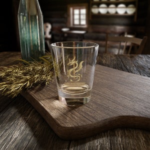 FANTASY Dragon Shot DRINK GLASS dla miłośnika wina – 1,5 uncji, przezroczyste szklanki do kuchni