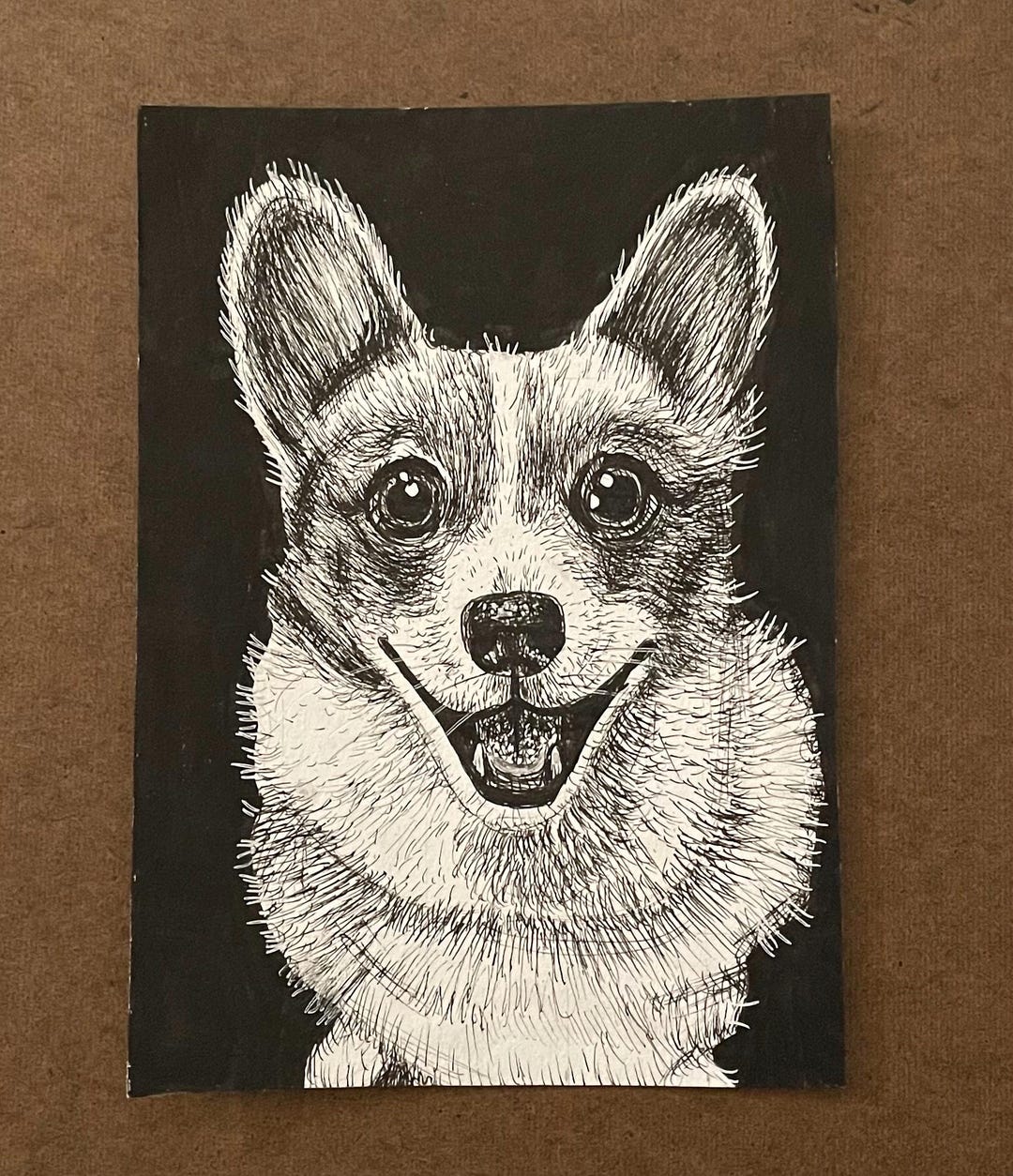 Pen and Ink Pet Portrait - Etsy
