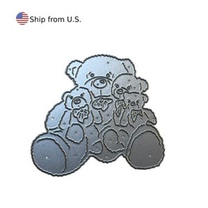 Teddy Bears  Metal Cutting Dies Die Cuts Scrapbooking Card Making Craft