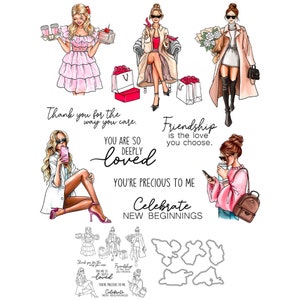 Troqueles de corte de Metal para mujeres encantadoras, eres tan profundamente amado, eres precioso para mí, sellos transparentes, álbum de recortes, fabricación de tarjetas artesanales