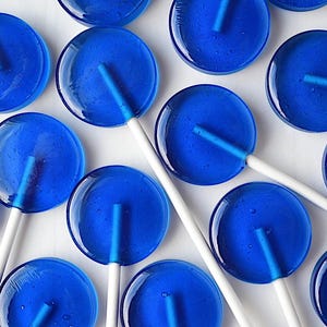 Blueberry Lollipops // 6 Lollipops // Birthday Party // Party Favor // Wedding Favor // Bridal Shower