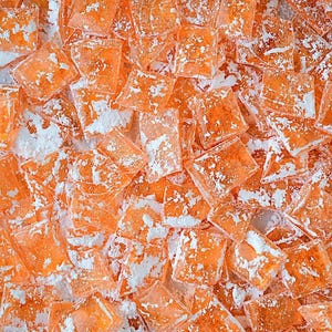 Old Fashioned Orange Hard Tack Candy // 10 Ounces // Homemade // Birthday Gift // Fruity // Teacher’s Gift // Glass Candy // Delicious