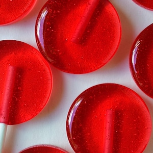 Wild Cherry Lollipops: Hand-Crafted Fruity Party Favors (6)