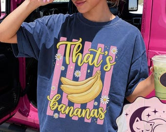Det är bananer-tröja, rolig banan-tröja med grafisk design, söt retro-frukt-tröja, trendig sommar-tröja, kokett estetisk tröja, Y2K-tröja med grafisk design