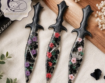 Powerless Series Inspired Dagger Bookmarks Resin Knife Reckless Fearless Bookish Gift for Fantasy Readers Book Lover Gift Bookshelf Decor