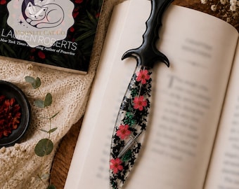 Powerless Series Inspired Dagger Bookmarks Resin Knife Reckless Fearless Bookish Gift for Fantasy Readers Book Lover Gift Bookshelf Decor