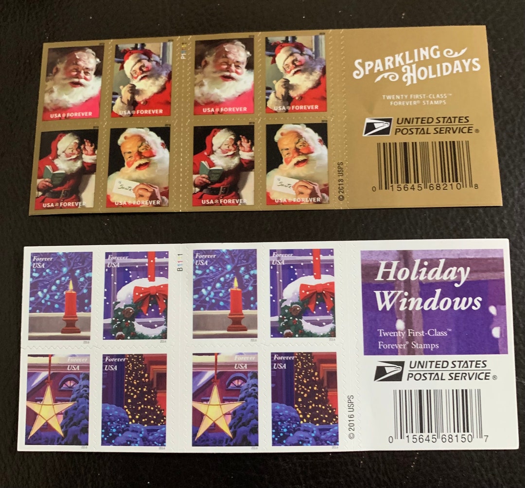 Forever Christmas Stamps 40 New Booklets of USPS Christmas & Etsy