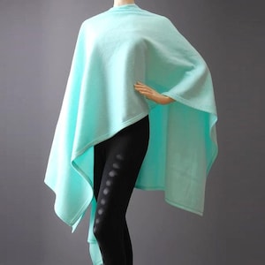 Grote fleece omslagdoek | Ruana | Poncho