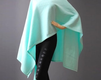 Oversized Fleece Wrap Shawl | Cozy Ruana Poncho