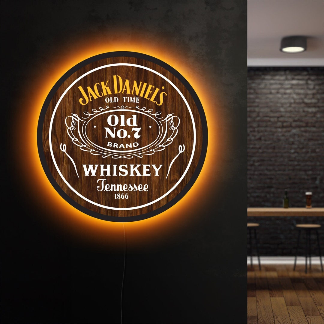 Jack Daniels Neon Sign Jack Daniels Led Sign Jack Daniels Etsy