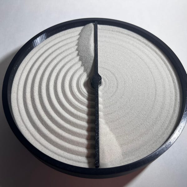 Motorisierter Zen-Garten: Automatische Sandkunst-Schüssel, Kinetische Schreibtischdekoration