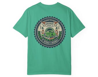 Camiseta con logo pequeño en el pecho de DubThreads Apparel / Camiseta verde Día de San Patricio