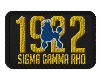 Sigma Gamma Rho Embroidered patches