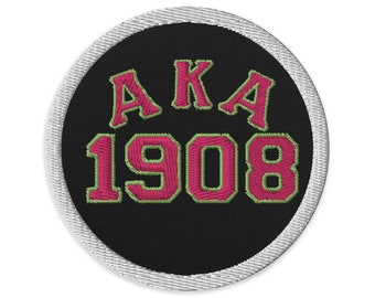 Alpha Kappa Alpha Embroidered patches