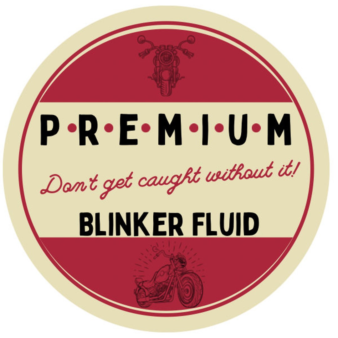 Blinker Fluid Sticker Etsy